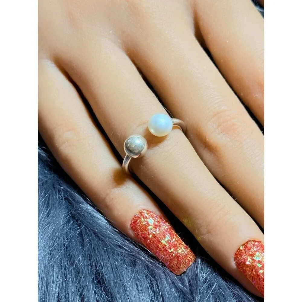 Retired‎ Pandora Contemporary Pearl Open Ring